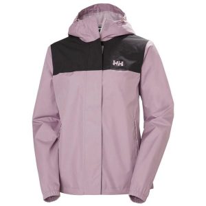 Kurtka przeciwdeszczowa damska Helly Hansen Vancouver. Fioletowe kurtki Helly Hansen, bez wzorów, bez kaptura. W wyprzedaży za 518,90 zł.