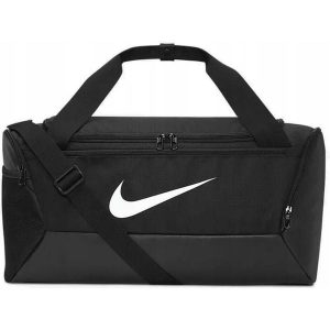 Torba sportowa NIKE BRASILIA. Czarne torby podróżne i sportowe Nike, bez wzorów. Za 142,00 zł.
