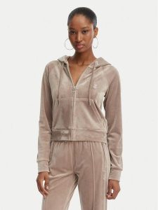 Juicy Couture Bluza Madison JCWAS126326 Beżowy Slim Fit. Brązowe bluzy Juicy Couture, xxl, bez wzorów, z syntetyku, bez kaptura. Za 396,99 zł.