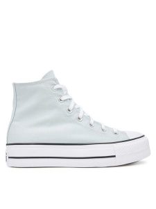 Converse Trampki Chuck Taylor All Star Lift Platform A11873C Błękitny. Niebieskie trampki Converse, bez wzorów, z materiału, bez zapięcia. Za 269,99 zł.