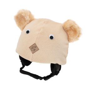 Czapka / nakładka na kask narciarski MIŚ. Brązowe czapki CASCO, bez wzorów, sportowe. Za 25,00 zł.