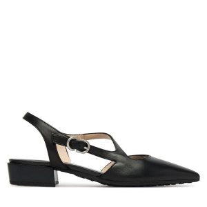 Czółenka Hispanitas. Czarne czółenka Hispanitas, bez wzorów, bez obcasa, bez zapięcia. Za 609,99 zł.