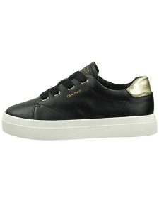 GANT Footwear Skórzane sneakersy "Prepla" w kolorze czarnym rozmiar: 38. Czarne trampki GANT Footwear, bez wzorów, bez zapięcia. Za 267,45 zł.