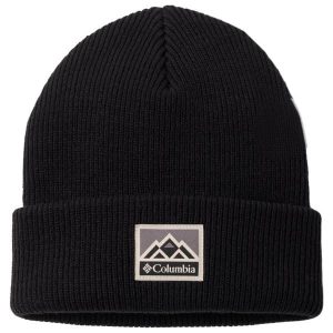 Czapka dla dorosłych Whirlibird Cuffed Beanie. Czarne czapki Columbia, bez wzorów, sportowe. Za 79,99 zł.