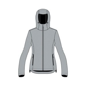 Kurtka damska turystyczna CMP 34A3096. Szare kurtki CMP, l, bez wzorów, z softshellu, bez kaptura. Za 382,50 zł.