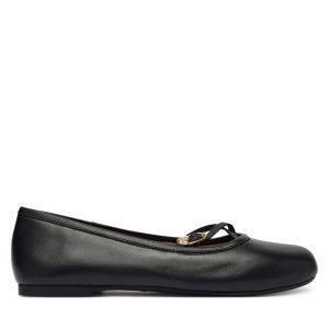 Baleriny LOVE MOSCHINO. Czarne balerinki LOVE MOSCHINO, bez wzorów, bez obcasa, bez zapięcia. Za 474,99 zł.