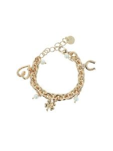 Otazu Pozłacana bransoletka z perłami syntetycznymi rozmiar: onesize. Białe bransoletki Otazu, z perłą, pozłacane. Za 86,99 zł.