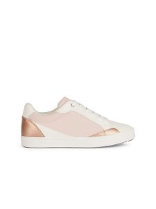 Geox Sneakersy "Blomiee" w kolorze kremowo-jasnoróżowym rozmiar: 38. Brązowe trampki Geox, bez wzorów, bez zapięcia. Za 219,60 zł.