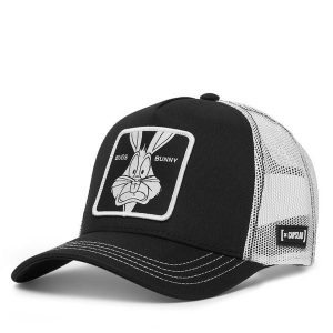 Czapka z daszkiem Capslab. Czarne czapki CapsLab, bez wzorów. Za 149,99 zł.