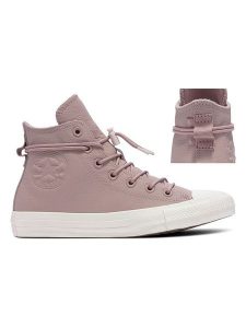 Converse Skórzane sneakersy "Ctas Watherized" w kolorze jasnoróżowym rozmiar: 39,5. Różowe trampki Converse, bez wzorów, za kostkę, bez zapięcia. Za 281,95 zł.
