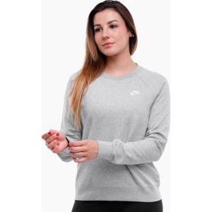 Bluza sportowa damska Nike Essentials Crew FLC. Szare bluzy Nike, bez wzorów, bez kaptura. Za 249,00 zł.