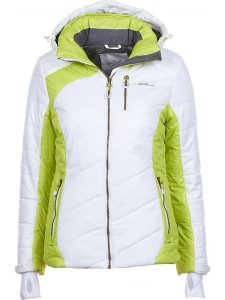 Peak Mountain Kurtka narciarska w kolorze białym rozmiar: XL. Białe kurtki Peak Mountain, xl, bez wzorów, z materiału, bez kaptura, narciarskie. Za 349,73 zł.