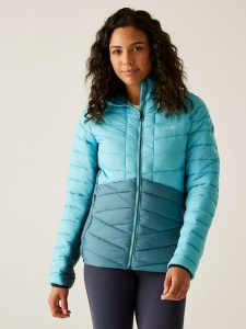 Regatta Kurtka pikowana "Dalent" w kolorze turkusowym rozmiar: 36. Niebieskie kurtki Regatta, bez wzorów, bez kaptura. Za 204,96 zł.