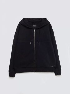 Bluza damska z kapturem rozpinana czarna Selina 906. Czarne bluzy Big Star, l, bez wzorów, z dzianiny, z kapturem. Za 249,99 zł.