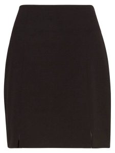 MOSS COPENHAGEN Spódnica "Cally Chana" w kolorze ciemnobrązowym rozmiar: M. Brązowe spódnice Moss Copenhagen, m, bez wzorów, mini. Za 130,99 zł.