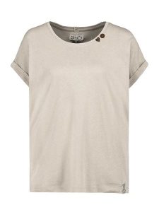 Sublevel Koszulka w kolorze kremowym rozmiar: S. Brązowe bluzki Sublevel, s, bez wzorów, bez kołnierzyka, bez ramiączek. Za 57,20 zł.