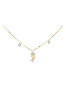 Revoni Złoty naszyjnik z diamentami - dł. 42 cm rozmiar: onesize. Żółte naszyjniki Revoni, z diamentem, złote. Za 1 130,99 zł.