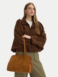 LOVE MOSCHINO Torebka JC4272PP0OKJ0200 Brązowy. Brązowe torebki klasyczne LOVE MOSCHINO, bez wzorów, ze skóry, bez dodatków. Za 672,99 zł.