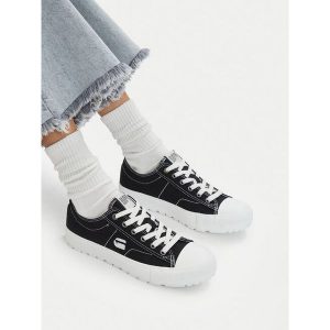 Trampki G-Star. Czarne trampki G-Star, bez wzorów, bez zapięcia. Za 179,99 zł.