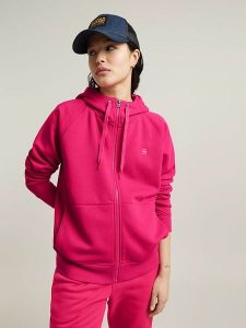 G-Star Bluza w kolorze różowym rozmiar: XS. Różowe bluzy G-Star, xs, bez wzorów, z bawełny, bez kaptura. Za 166,10 zł.