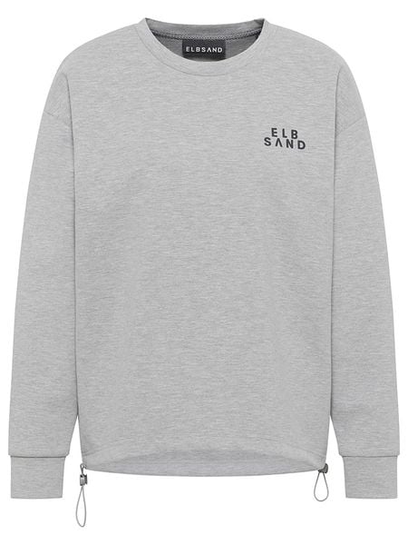 ELBSAND Bluza "Caris" w kolorze szarym rozmiar: S. Szare bluzy ELBSAND, s, bez wzorów, z bawełny, bez kaptura. Za 183,15 zł.