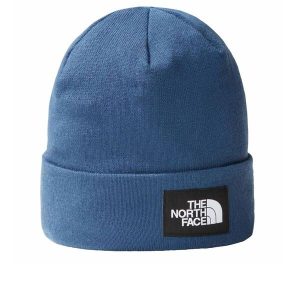 Czapka turystyczna unisex The North Face Dock Worker Recycled Beanie. Niebieskie czapki The North Face, z aplikacjami, z elastanu. Za 113,00 zł.