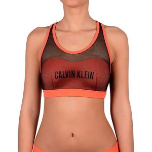 Calvin Klein Sport Ovni Strój Kąpielowy Biustonosz Bralette Kw0Kw00236 Hot Coral (Rozmiar M). Bikini marki Calvin Klein. W wyprzedaży za 171,00 zł.