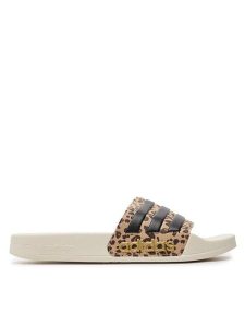 Adidas Klapki adilette Shower Slides IG3682 Brązowy. Brązowe kalosze ADIDAS, bez wzorów, z tworzywa sztucznego. Za 119,99 zł.
