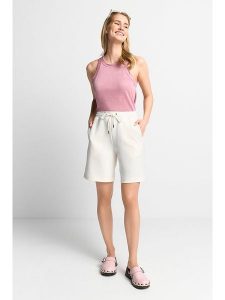 Rich & Royal Lniany top w kolorze jasnoróżowym rozmiar: L. Różowe topy Rich & Royal, l, bez wzorów, ze lnu, bez kołnierzyka, bez ramiączek. Za 79,03 zł.