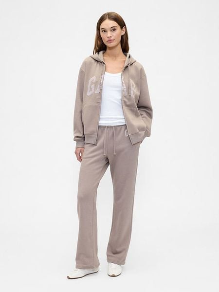 GAP Spodnie dresowe w kolorze beżowym rozmiar: S. Brązowe spodnie dresowe GAP, s, bez wzorów, z dresówki. Za 118,84 zł.