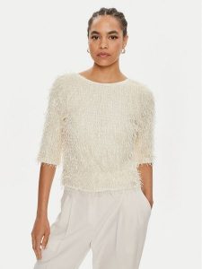 Bruuns Bazaar Bluzka Ignas BBW3960 Écru Regular Fit. Bluzki Bruuns Bazaar, xs, bez wzorów, z syntetyku, bez kołnierzyka, bez ramiączek. Za 219,99 zł.