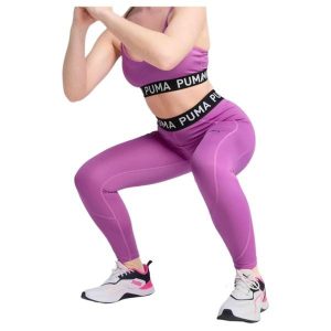 Legginsy damskie Puma Strong Tight. Czerwone legginsy Puma, bez wzorów. Za 159,00 zł.