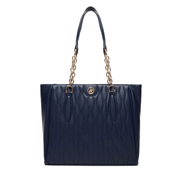Torebka Beverly Hills Polo Club. Niebieskie shopper bag Beverly Hills Polo Club, bez wzorów, bez dodatków. Za 279,99 zł.