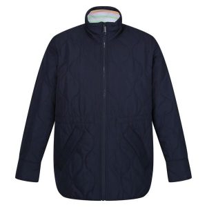 Kurtka pikowana damska Courcelle. Niebieskie kurtki Regatta, bez wzorów, z puchu, bez kaptura. Za 280,00 zł.