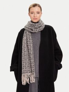 Liu Jo Szalik 2F5018 T0300 Szary. Szare rękawiczki Liu Jo, bez wzorów, z materiału. Za 219,99 zł.