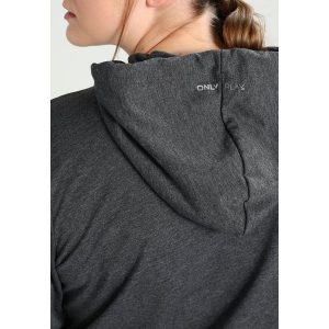 Only Play ONPLINA CURVY Bluza rozpinana dark grey melange. Szare bluzy marki Only Play, z bawełny. W wyprzedaży za 126,65 zł.