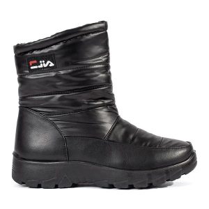 Czarne śniegowce damskie. Czarne buty zimowe bez obcasa, bez zapięcia. Za 166,74 zł.