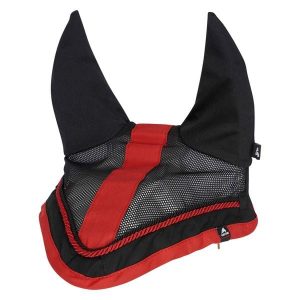 Czapka z muchą dla koni Euro-Star Basic. Czerwone czapki EURO-STAR, bez wzorów, retro. Za 121,00 zł.