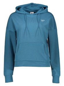 Reebok Bluza "French Terry" w kolorze niebieskim rozmiar: XL. Niebieskie bluzy Reebok, xl, bez wzorów, z kapturem. Za 118,95 zł.