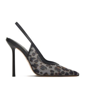 Szpilki Eva Minge. Czarne szpilki Eva Minge, bez wzorów, bez obcasa. Za 429,99 zł.