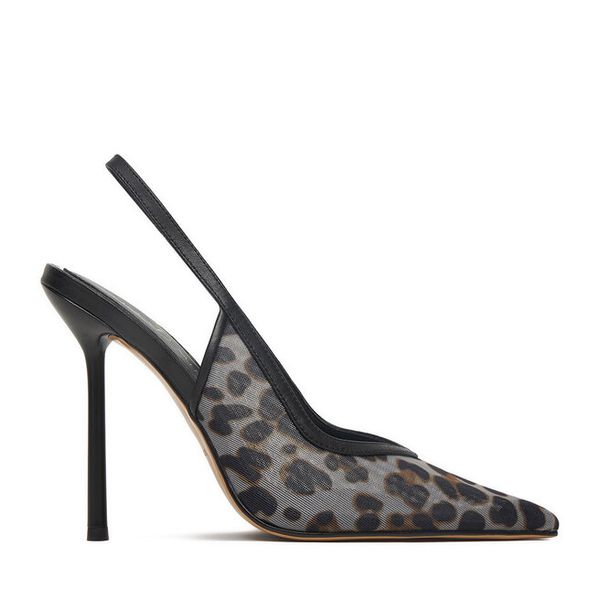 Szpilki Eva Minge. Czarne szpilki Eva Minge, bez wzorów, bez obcasa. Za 429,99 zł.