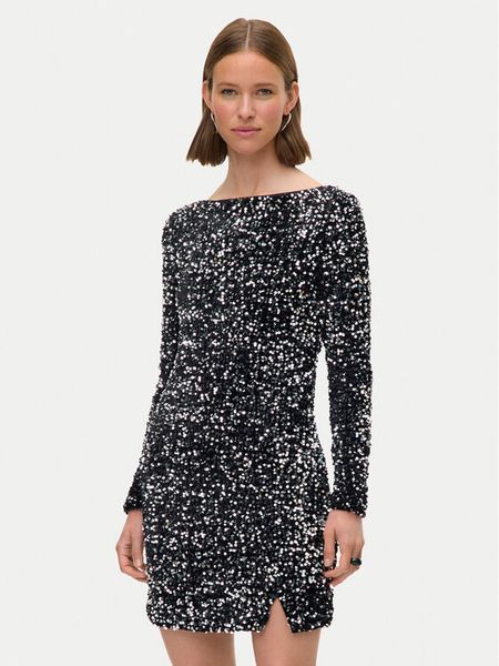 Vero Moda Sukienka koktajlowa Bella 10335717 Czarny Slim Fit. Czarne kombinezony Vero Moda, xl, bez wzorów, z syntetyku, wizytowe, bez kołnierzyka, bez ramiączek. Za 149,99 zł.
