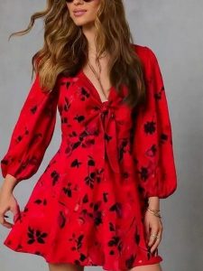 Milan Kiss Sukienka w kolorze czerwono-czarnym rozmiar: L. Czerwone sukienki Milan Kiss, l, bez wzorów, bez kołnierzyka, bez ramiączek, mini. Za 130,99 zł.