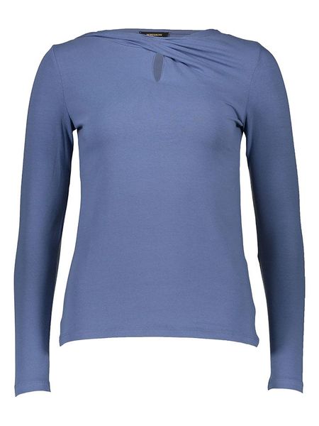 More & More Koszulka w kolorze niebieskim rozmiar: 42. Niebieskie bluzki More & More, bez wzorów, bez kołnierzyka, bez ramiączek. Za 92,21 zł.