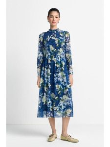 Rich & Royal Sukienka w kolorze niebiesko-zielonym rozmiar: L. Niebieskie sukienki Rich & Royal, l, bez wzorów, bez kołnierzyka, bez ramiączek, midi. Za 250,35 zł.