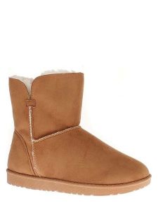 ISLAND BOOT Botki zimowe "Chloe" w kolorze jasnobrązowym rozmiar: 38. Brązowe botki Island Boot, na zimę, bez wzorów, z materiału, bez obcasa, bez zapięcia. Za 166,88 zł.