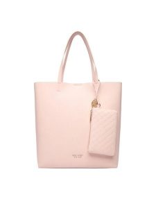 Nine West Torebka CEO-Elarx-LDA8545 Różowy. Czerwone shopper bag Nine West, bez wzorów, z materiału, bez dodatków. Za 199,99 zł.