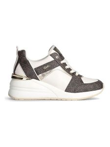 Liu Jo Sneakersy w kolorze kremowo-brązowym na koturnie rozmiar: 38. Brązowe trampki Liu Jo, bez wzorów, bez zapięcia. Za 390,92 zł.
