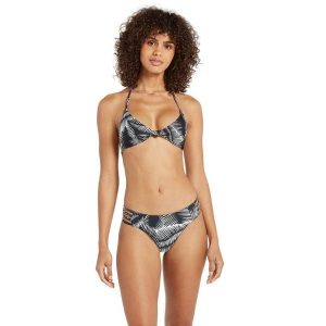 Dół kostiumu kąpielowego Volcom Stay od Leaf Cheeky. Białe bikini Volcom, bez wzorów. W wyprzedaży za 68,00 zł.