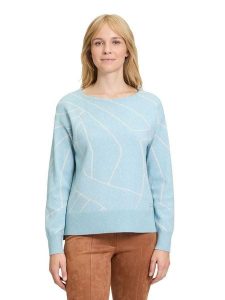 Betty Barclay Sweter w kolorze błękitnym rozmiar: 40. Niebieskie swetry oversize Betty Barclay, bez wzorów, ze splotem, bez ramiączek. Za 130,99 zł.